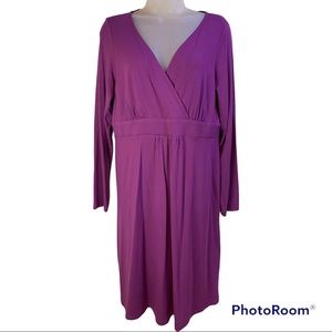 Eileen Fisher Purple Midi Dress